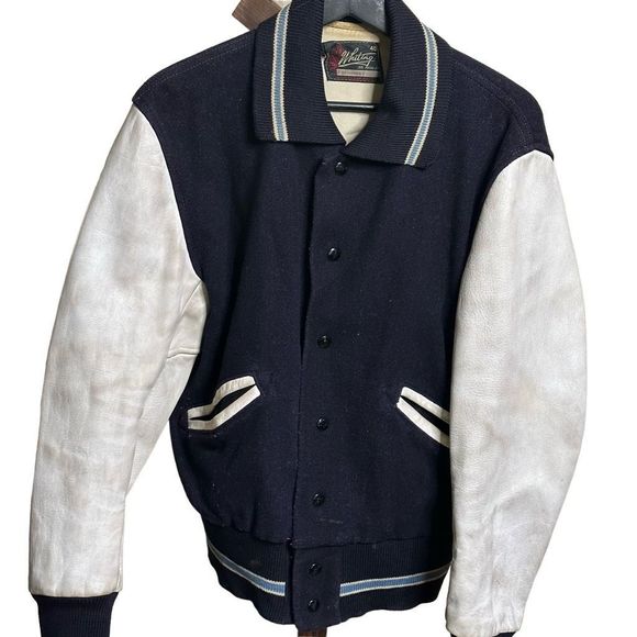 Vintage 60s Whiting Varsity Jacket 40 - Picture 2 of 6